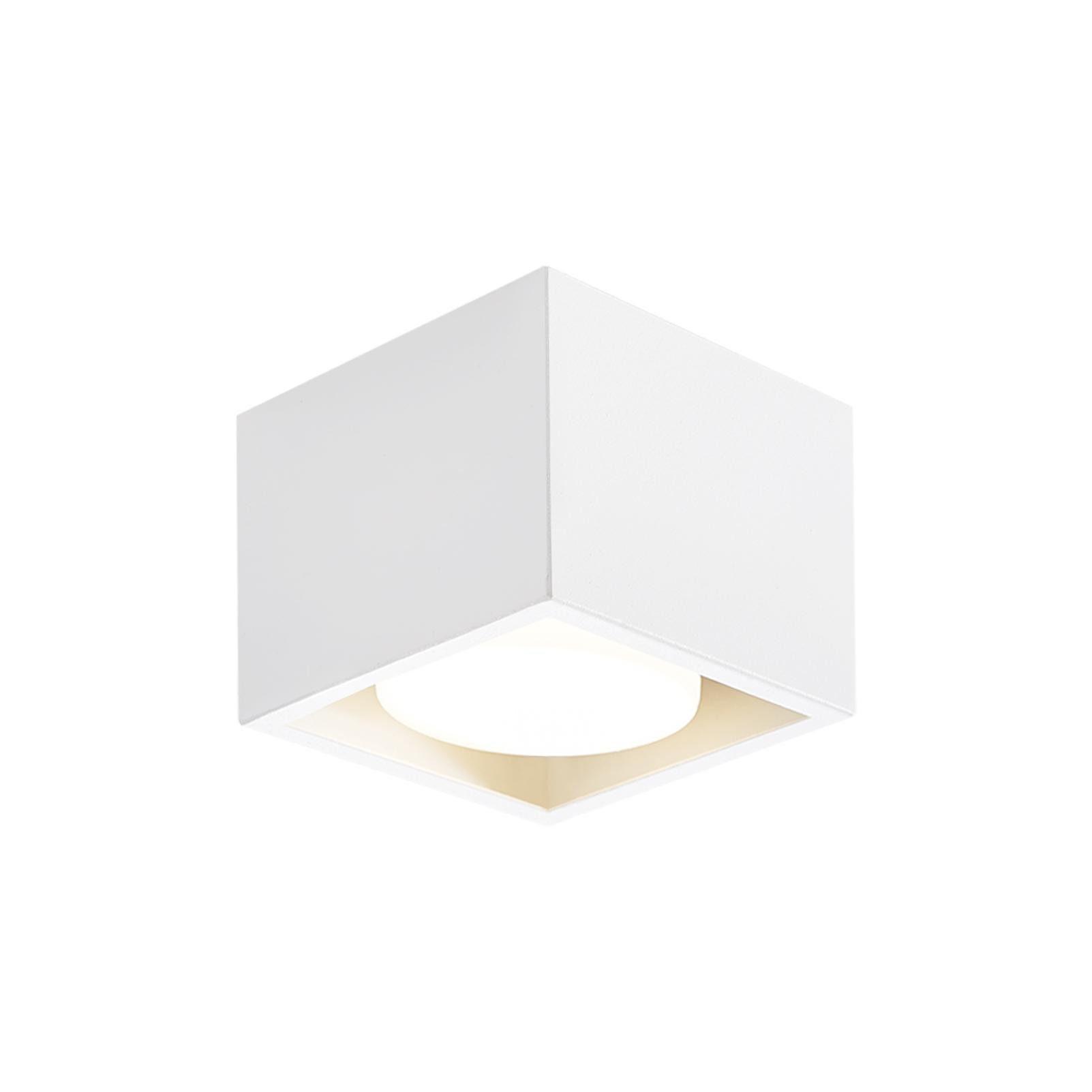 DECKENSTRAHLER Dunlap 1-flammig 10/10/8cm - Weiß, Metall (10/10/8cm) - Nettlife
