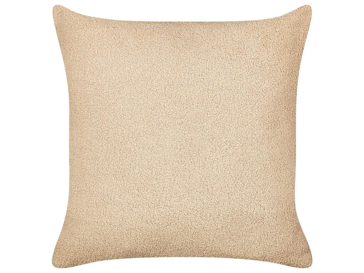 DEKOKISSEN 2er-Set Sandbeige 45/45 cm Leuzea - Sandfarben, Textil (45/45cm) - Beliani