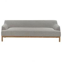 3-SITZER-SOFA Stoff Hellgrau Sosjo - Hellgrau, Textil (219/74/83cm) - Beliani