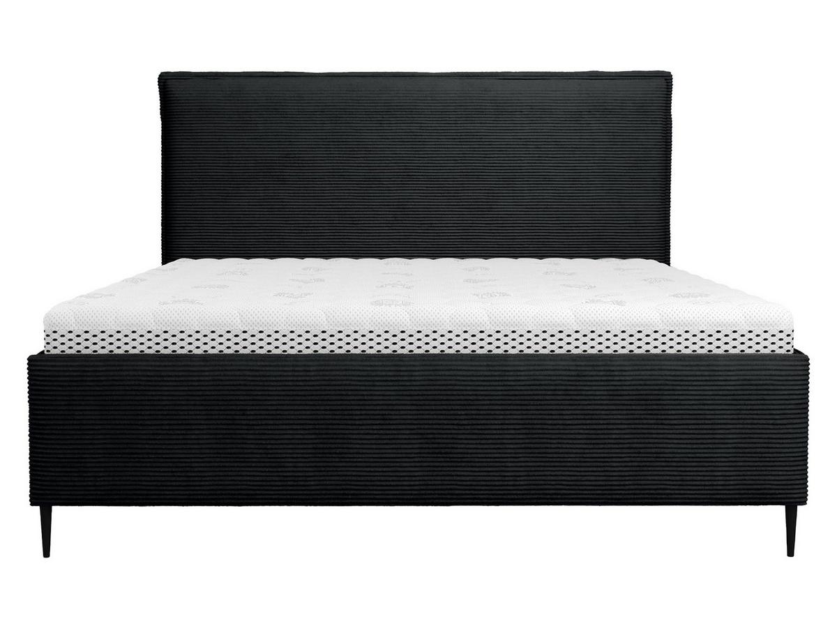 POLSTERBETT Puretta - Anthrazit/Schwarz, Holzwerkstoff/Textil (160/200cm) - MIRJAN24
