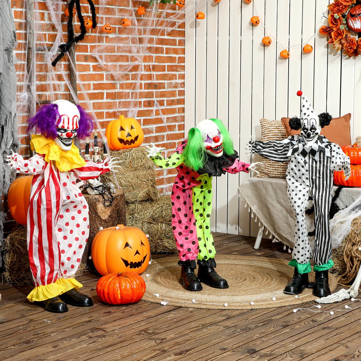 HALLOWEEN-DEKORATION Polyetser Mehrfarbig - Multicolor, Textil (33/180/40cm) - Outsunny