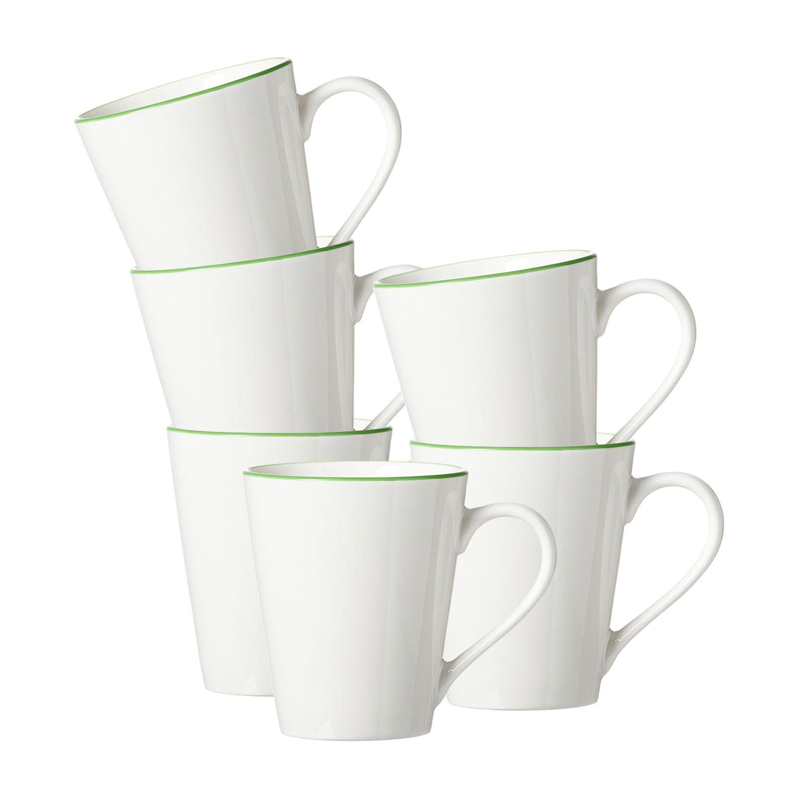 HENKELBECHER Adela grün 300 ml 6er Set - Grün, Keramik (0.3L) - Ritzenhoff Breker