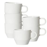 KAFFEETASSEN Kelly weiß 225 ml 6er Set - Weiß, Keramik (0.23L) - Ritzenhoff Breker