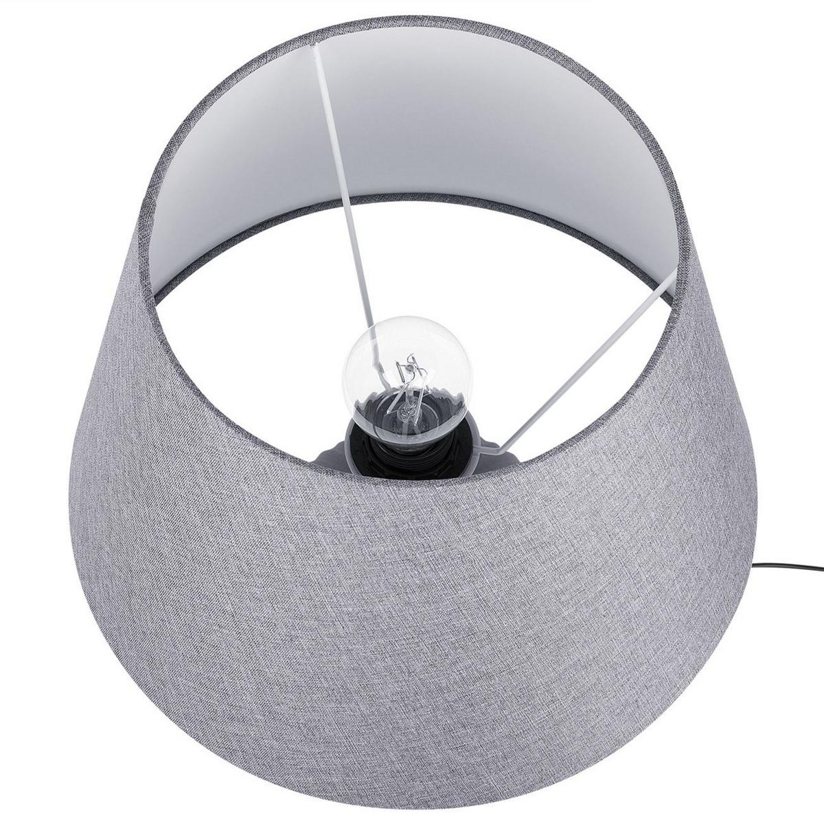 TISCHLAMPE Fergus 33/33/52 cm - Grau, Keramik (33/33/52cm) - Beliani