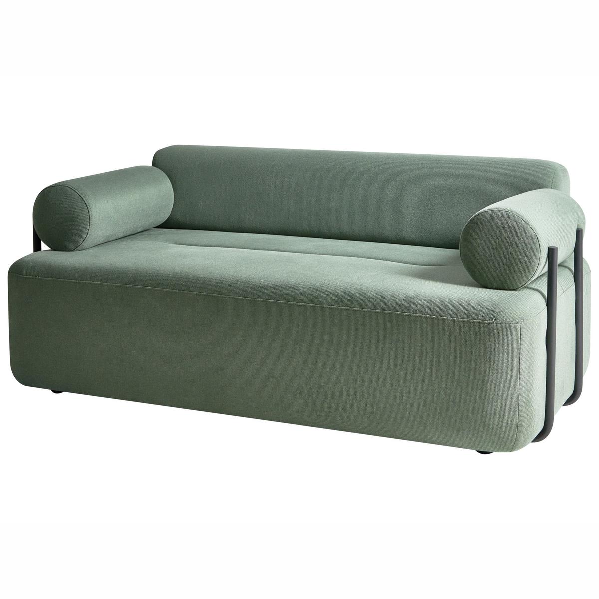 2-SITZER-SOFA Stoff Hellgrün Elva - Hellgrün, Textil (170/74/100cm) - Beliani
