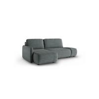 ECKSOFA Luka Mit Schlaffunktion - Dunkelgrau, Holzwerkstoff/Textil (229/148cm) - Fun Möbel