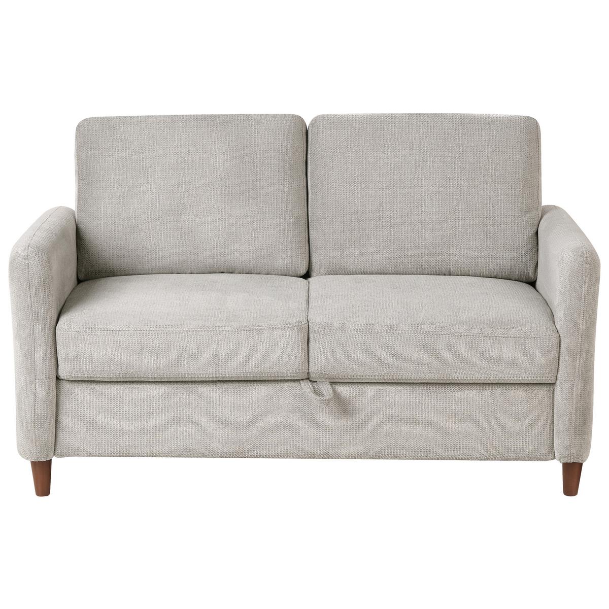 SOFA-SET 5-Sitzer Stoff Grau Mare - Dunkelgrau/Braun, Textil (184/88/77cm) - Beliani