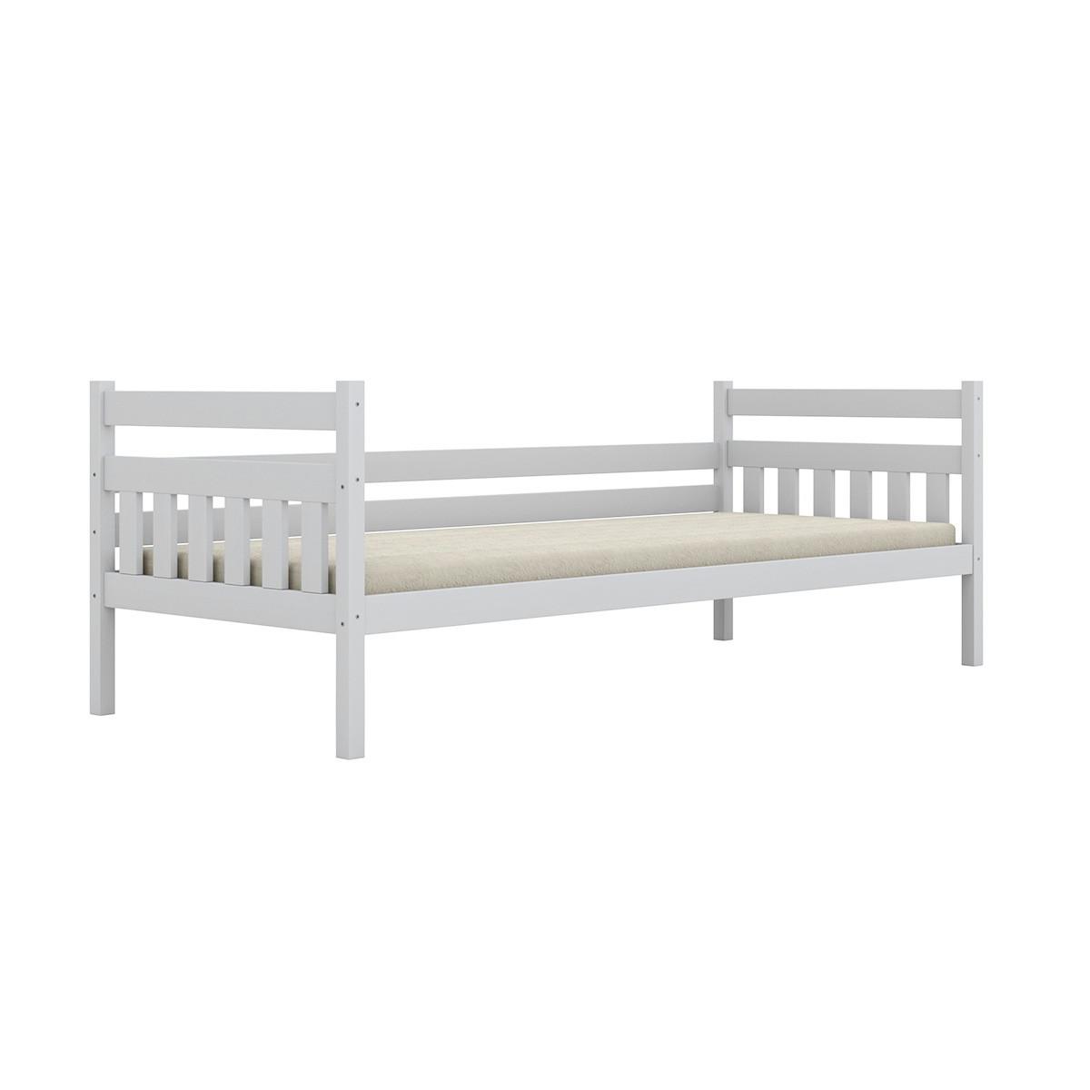 BETT 90/200 David Weiß - Weiß, Holz (90/200cm) - Petits-meubles