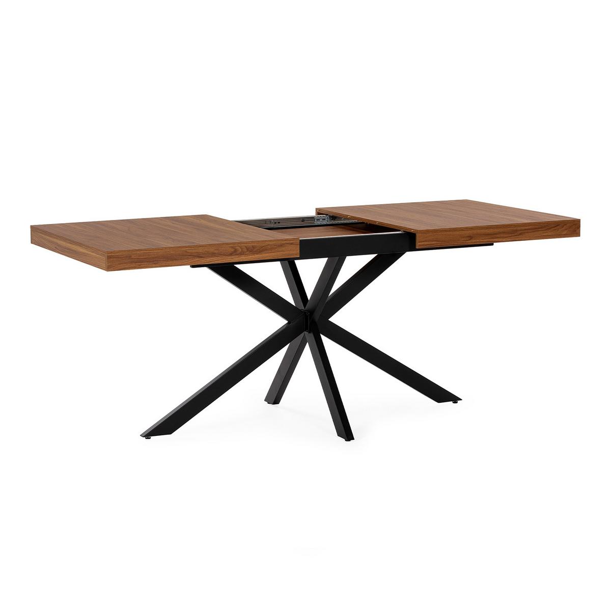 ESSTISCH Genova Walnuss-Optik, 140-180 cm - Walnussfarben, Holzwerkstoff (80/140/75cm) - VS Venta-stock