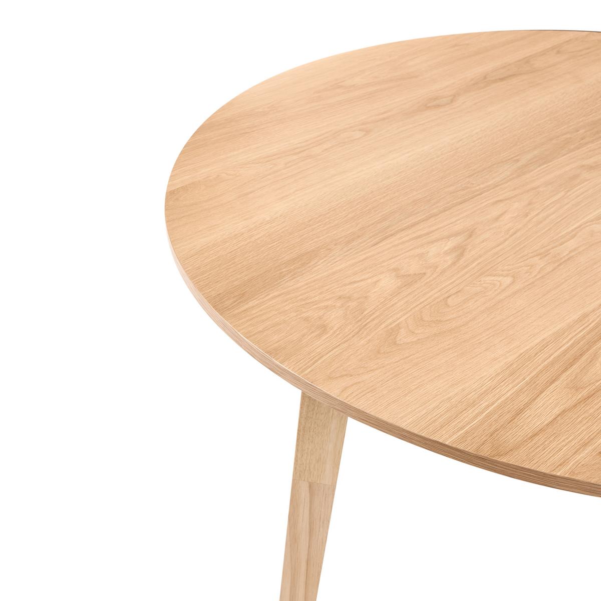 ESSTISCH Helle Eiche 140/140 cm Huntley - Hellbraun, Holzwerkstoff (140/140/75cm) - Beliani