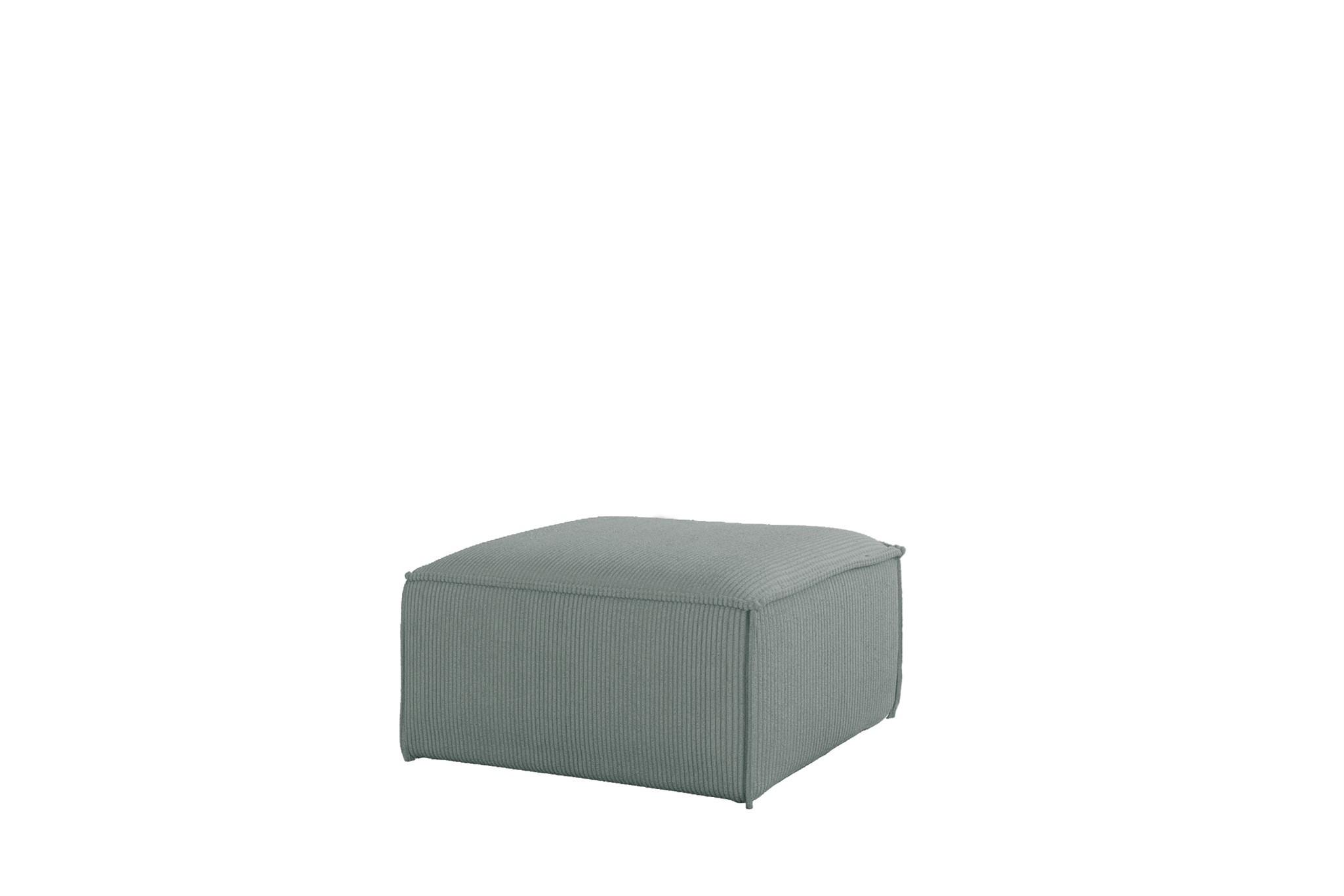 POLSTERHOCKER Celes Premium 65x65cm - Pastellblau, Holzwerkstoff/Textil (65/40/65cm) - Fun Möbel