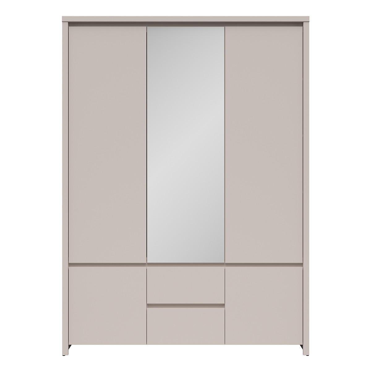 SCHRANK 3 Türen Soren Kaschmir - Beige, Holzwerkstoff (153.5/211/55.5cm) - Petits-meubles