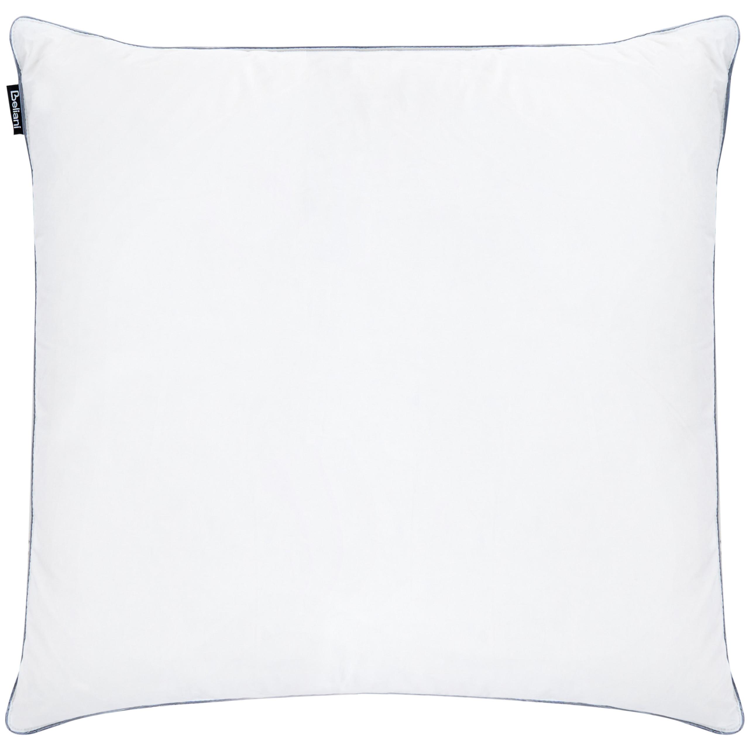 KOPFKISSEN Weiß Hoch 80/80 cm Teide - Weiß, Naturmaterialien (80/80cm) - Beliani
