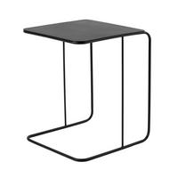 BEISTELLTISCH mit metallplatte 57/47/46 cm - Schwarz, Metall (47/57/46cm) - Calicosy