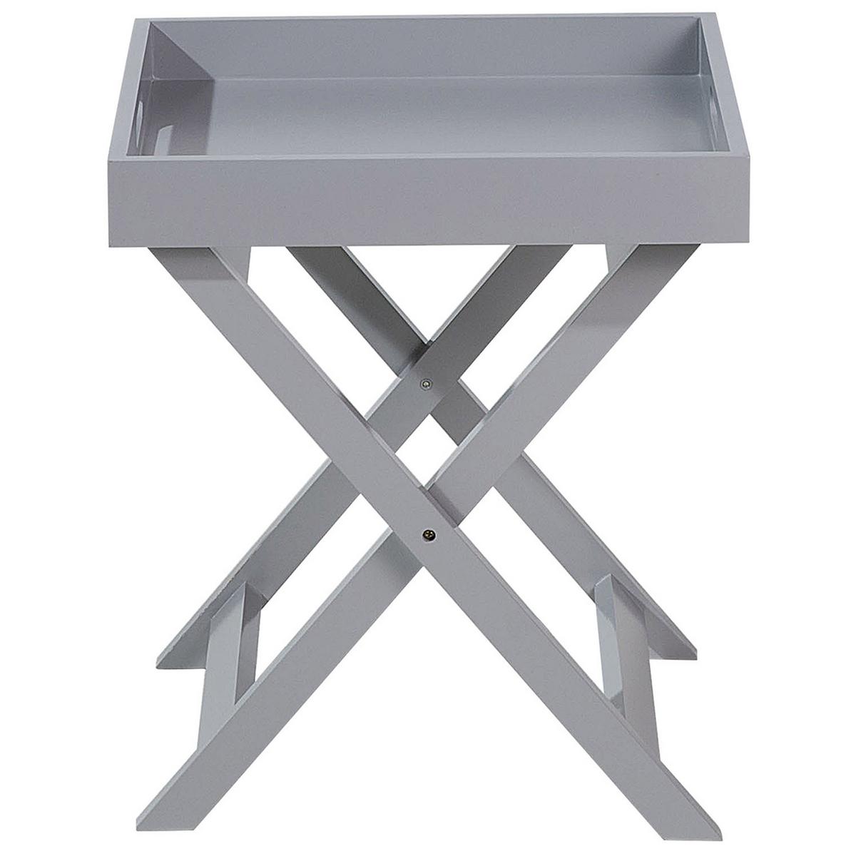 COUCHTISCH grau quadratisch 40/40 cm Chester - Grau, Holzwerkstoff (40/40/46cm) - Beliani