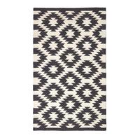 KELIM-TEPPICH Zürich handgewebt 160/230 cm - Schwarz, Textil (160/230cm) - Homescapes