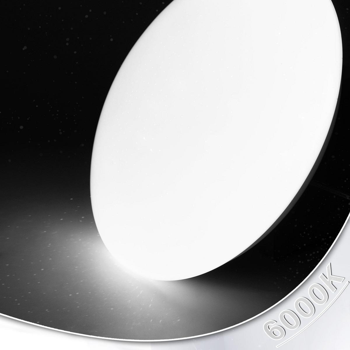 LED-2 DECKENLEUCHTE brot 6500K - Kaltlicht 17/17/7 cm - Weiß, Metall (17/17/7cm) - Nettlife