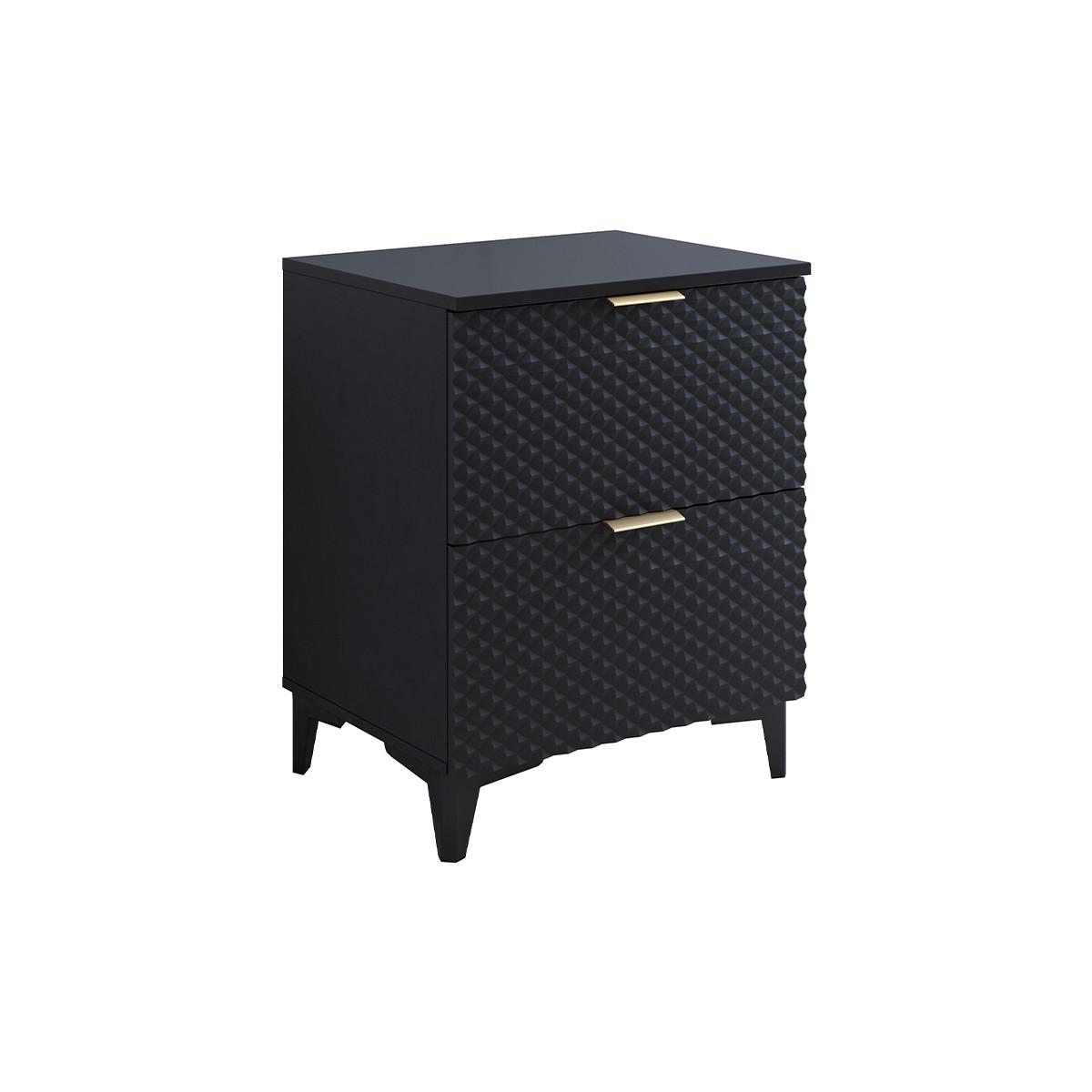 WASCHTISCHUNTERSCHRANK 60.4cm Cléa Schwarz - Schwarz, Holzwerkstoff (60.4/62.6/48.5cm) - Petits-meubles
