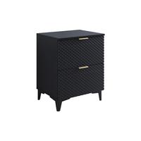 WASCHTISCHUNTERSCHRANK 60.4cm Cléa Schwarz - Schwarz, Holzwerkstoff (60.4/62.6/48.5cm) - Petits-meubles