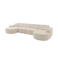 WOHNLANDSCHAFT MARI-U2-v1 - 388x171x83 cm Beige Cord - Beige, Holzwerkstoff/Textil (388/83/171cm) - ALTDECOR
