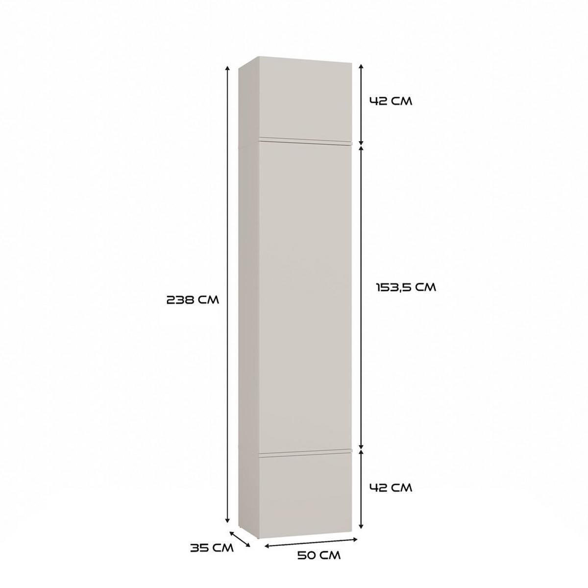 GARDEROBENSCHRANK modern, Schrank Set Kleiderschrank - Schuhschrank Kaschmir 150/238/35 - Kaschmir, Holzwerkstoff (150/238/35cm) - RAUMHIRSCH FURNITURE