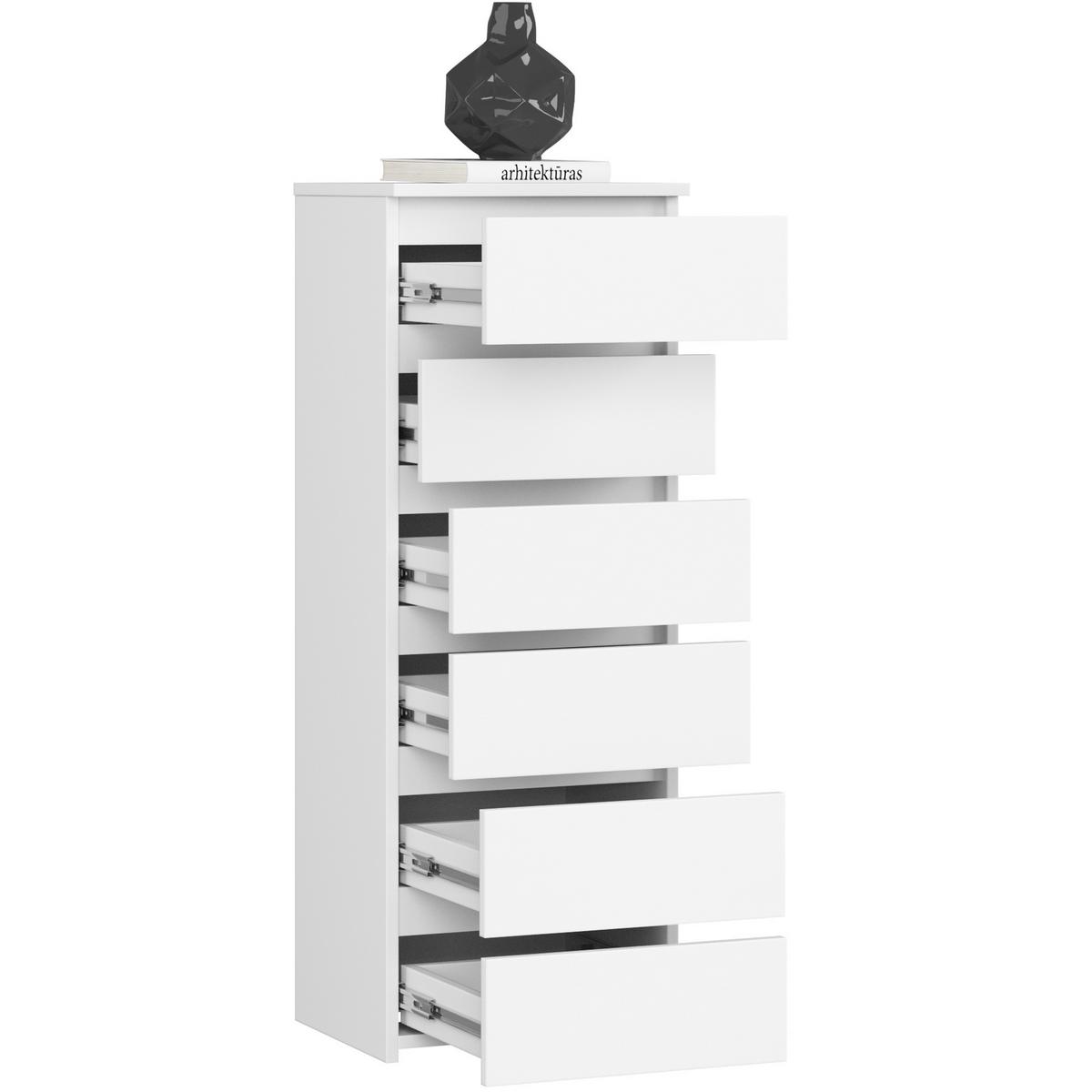KOMMODE Weiß 109/40/35 - Weiß, Holzwerkstoff (40/109/35cm) - RAUMHIRSCH FURNITURE