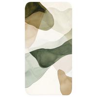 BADEMATTE Japandi - Abstrakt - Grün Badteppich 60x120 cm - Grün, Textil (60/120cm) - OnlyWow