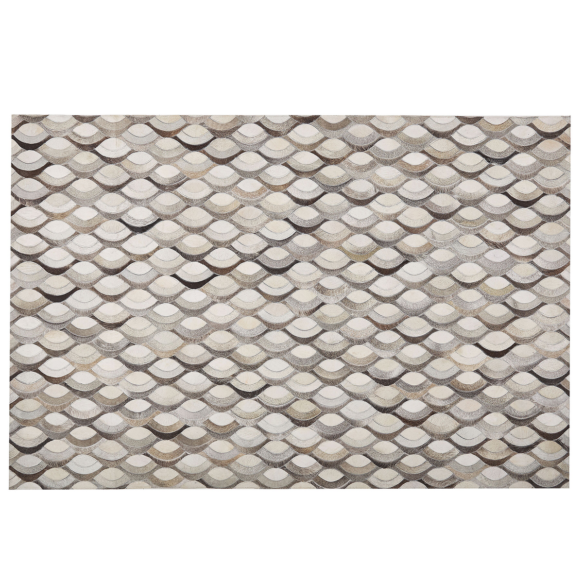 KURZFLOR-TEPPICH Kirca 200/140 cm - Beige, Fell (140/200cm) - Beliani