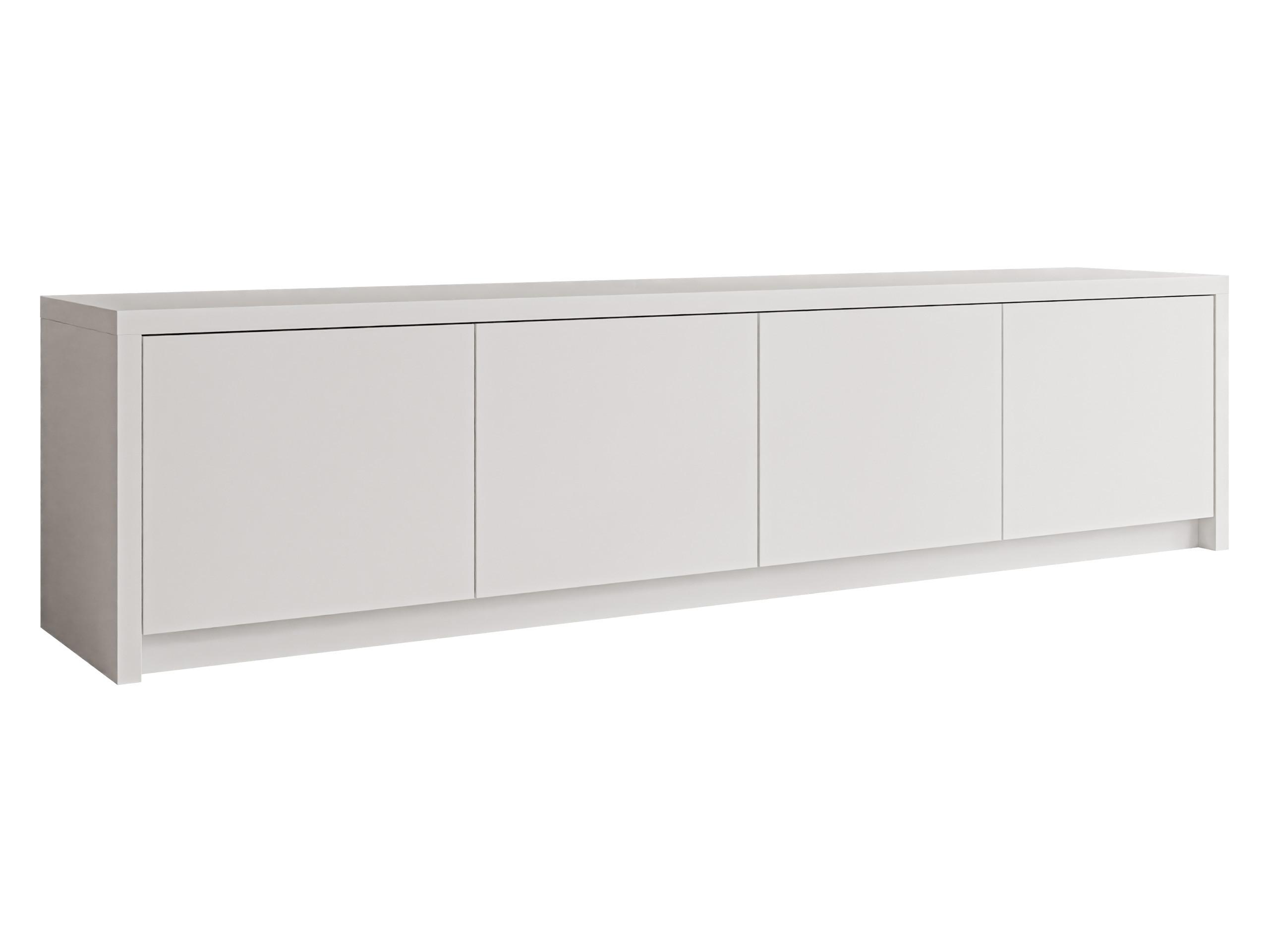 TV-LOWBOARD Solid 4D - Schwarz/Weiß, Holzwerkstoff/Kunststoff (198/51/40cm) - MIRJAN24