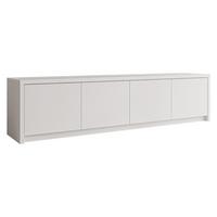 TV-LOWBOARD Solid 4D - Schwarz/Weiß, Holzwerkstoff/Kunststoff (198/51/40cm) - MIRJAN24