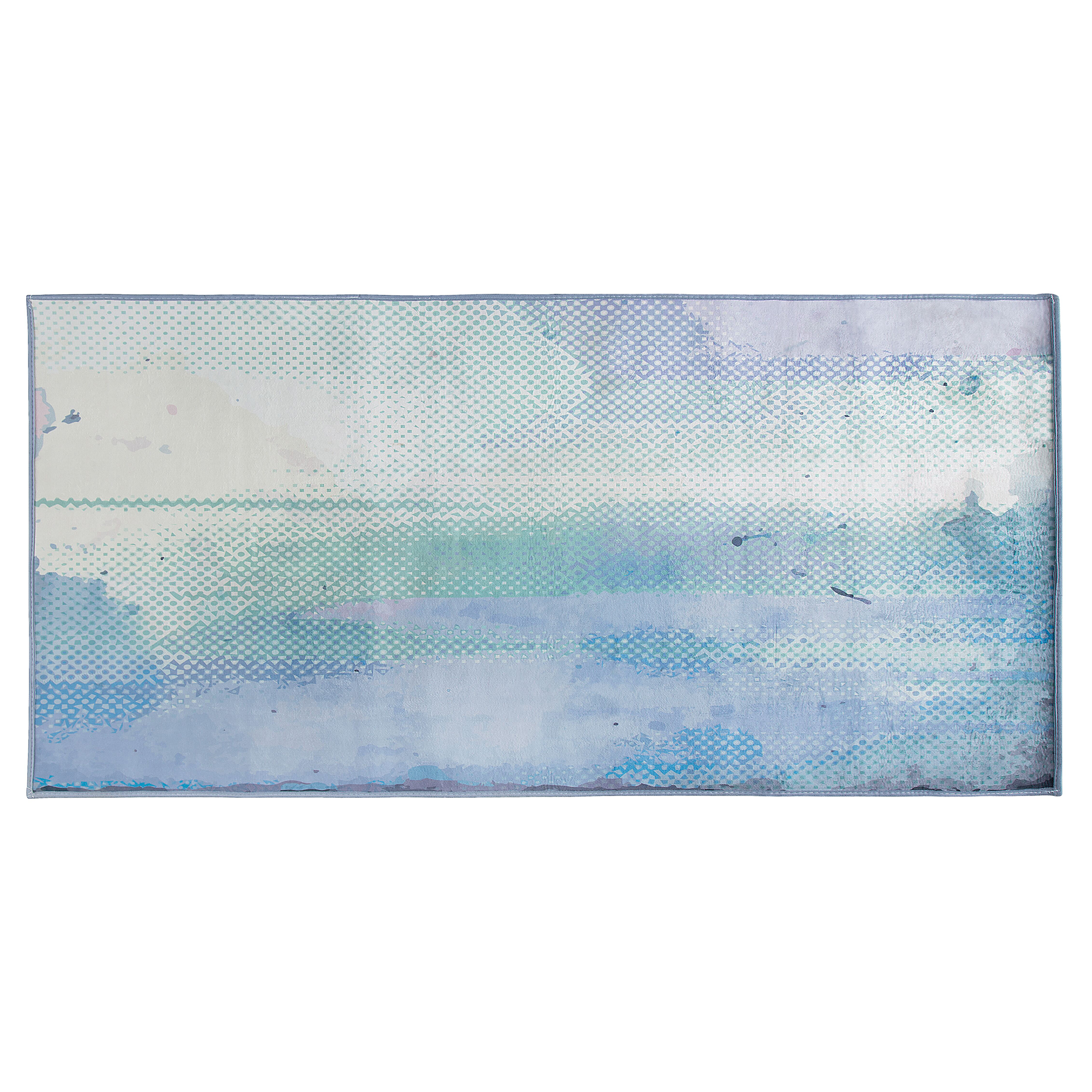 KURZFLOR-TEPPICH Susuz 150/80 cm - Blau, Kunststoff (80/150cm) - Beliani