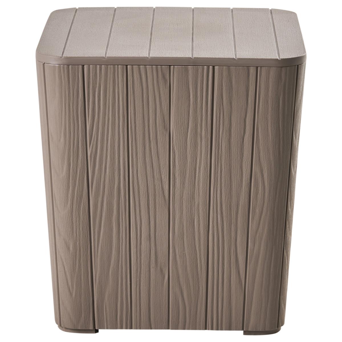 AUFBEWAHRUNGSBOX 40/40 cm Taupe - Taupe, Kunststoff (40/42/40cm) - Beliani