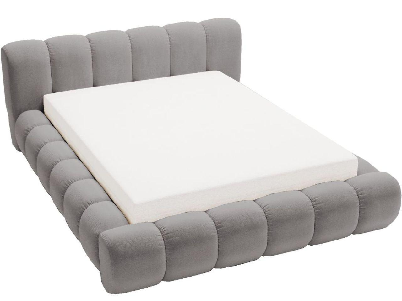POLSTERBETT Doria 160x200 Grau - Grau, Textil (160/200cm) - Graingold
