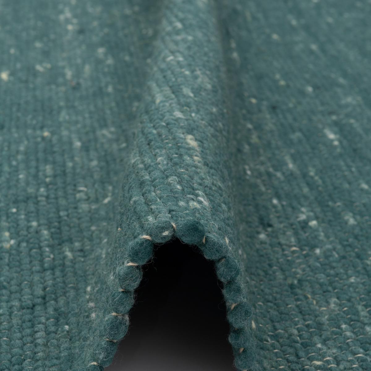 NATUR TEPPICH WOLLE YUKON - Petrol, Textil (60/90cm) - Pergamon