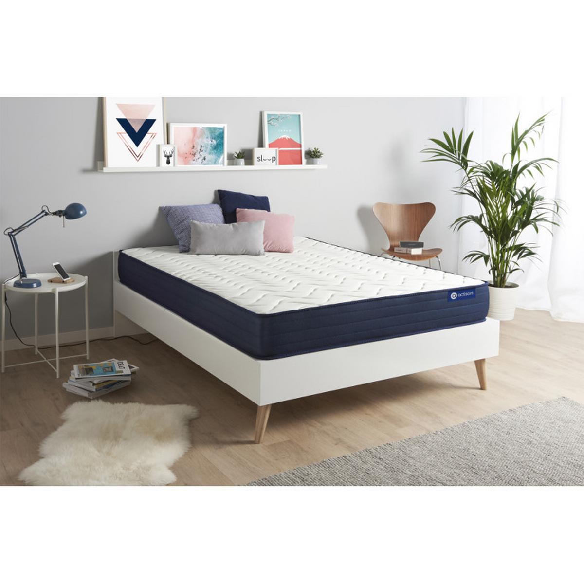 MATRATZE Actimemo life Memory-Schaum 133 x 183 cm h4 - Weiß, Textil (133/183cm) - ACTISOM