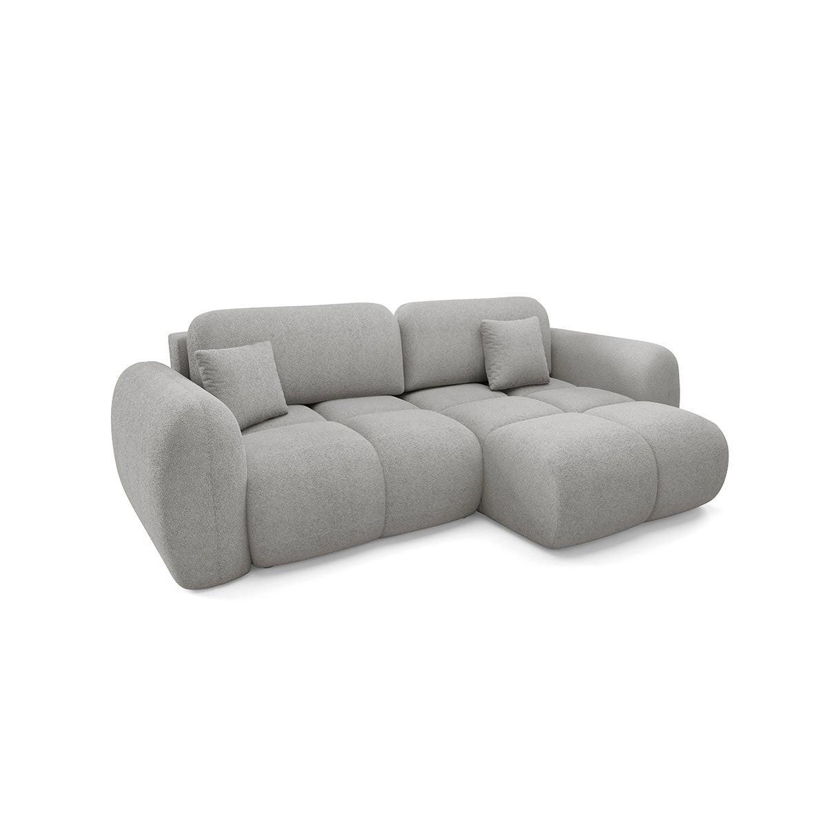 ECKSOFA Livio 3 Sitzplätze Hellgrau - Hellgrau, Holz (270/165cm) - Petits-meubles