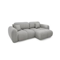 ECKSOFA Livio 3 Sitzplätze Hellgrau - Hellgrau, Holz (270/165cm) - Petits-meubles