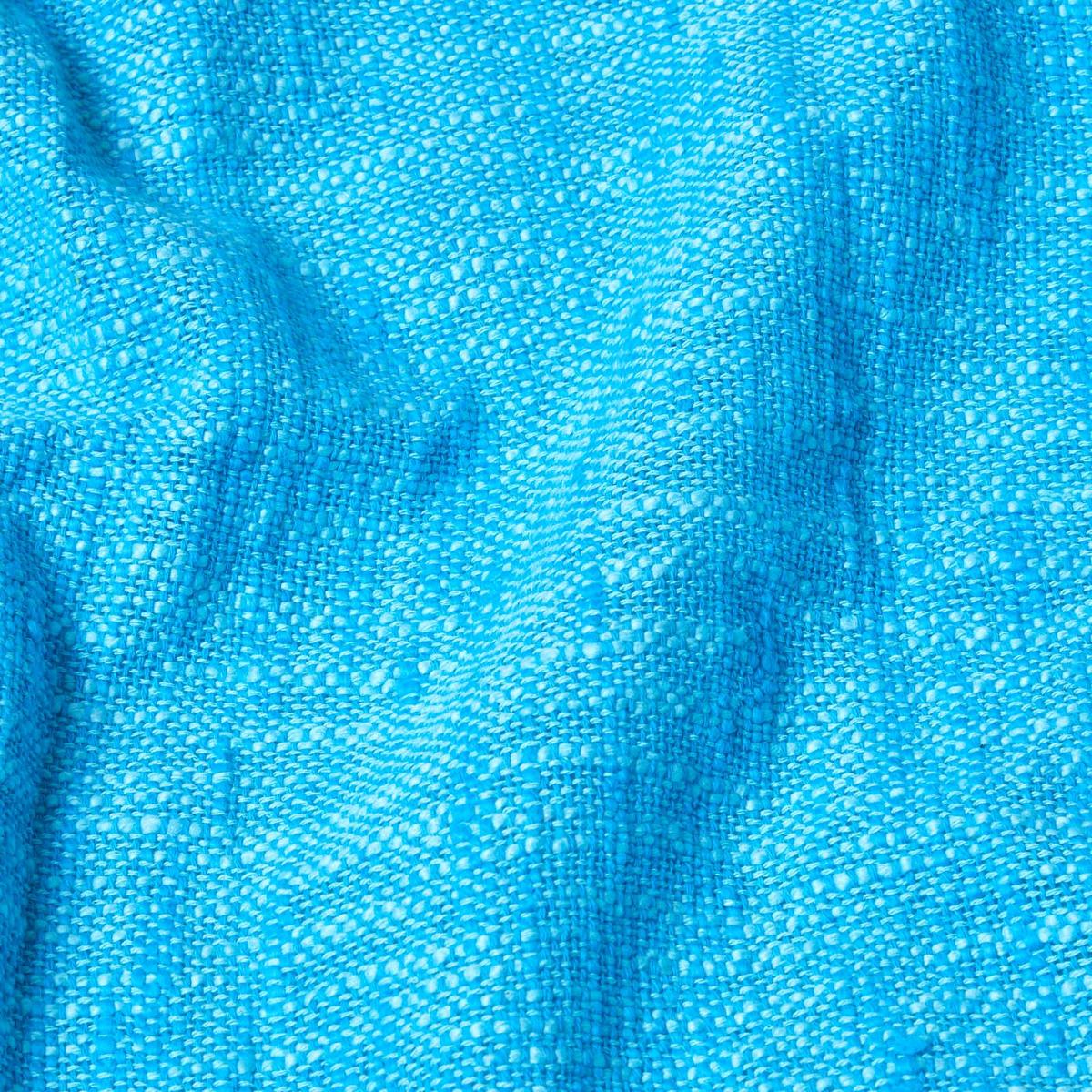 WOHNDECKE Nirvana Slub 255/360 cm, 100% Baumwolle - Türkis, Textil (255/360cm) - Homescapes