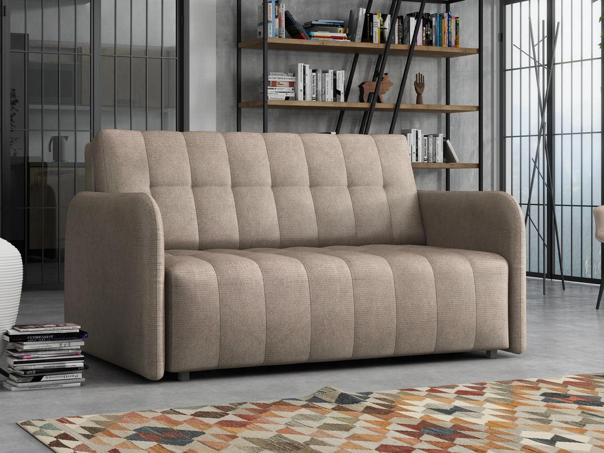 SCHLAFSOFA Viva Grand III - Hellbraun/Schwarz, Holz/Kunststoff (145/85/95cm) - MIRJAN24