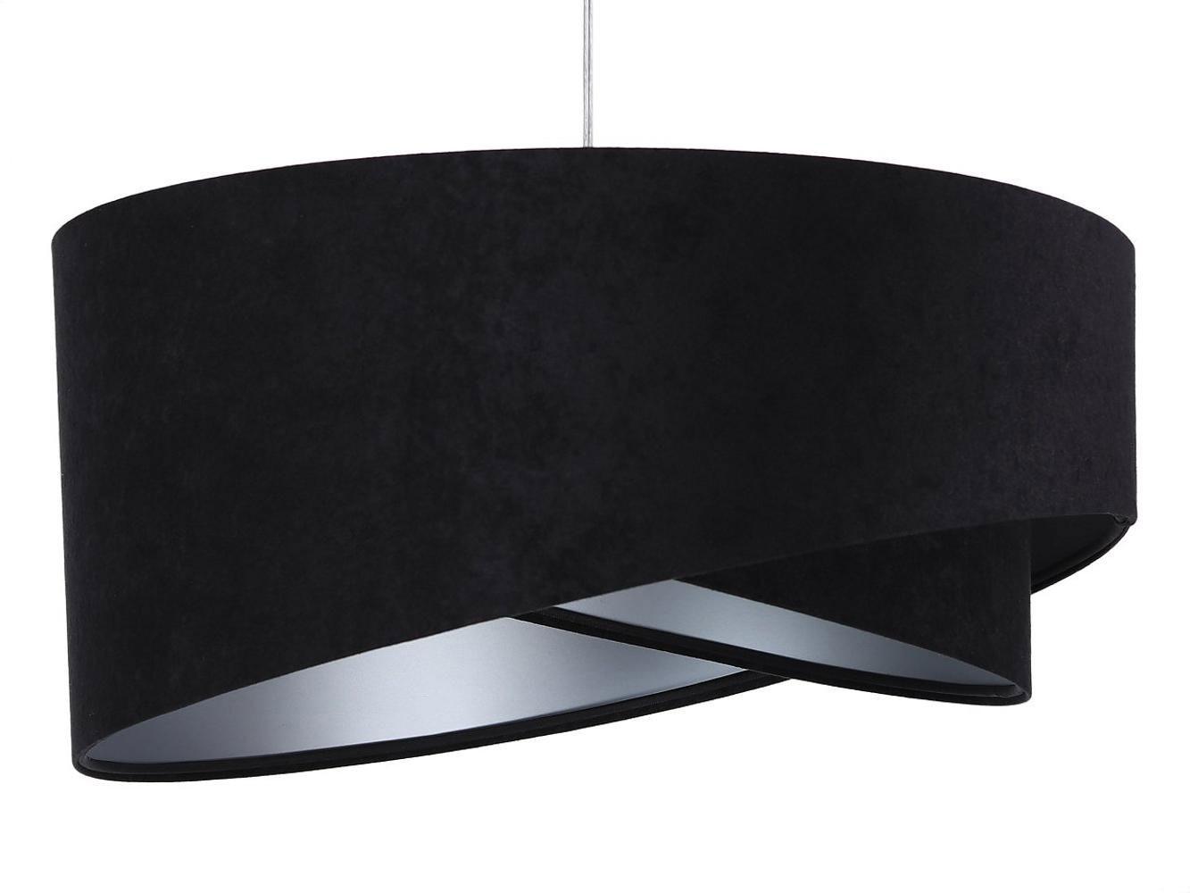 HÄNGELEUCHTE Schwarz 50/23 cm - Silberfarben, Kunststoff (50/1.3/23cm) - ONZENO