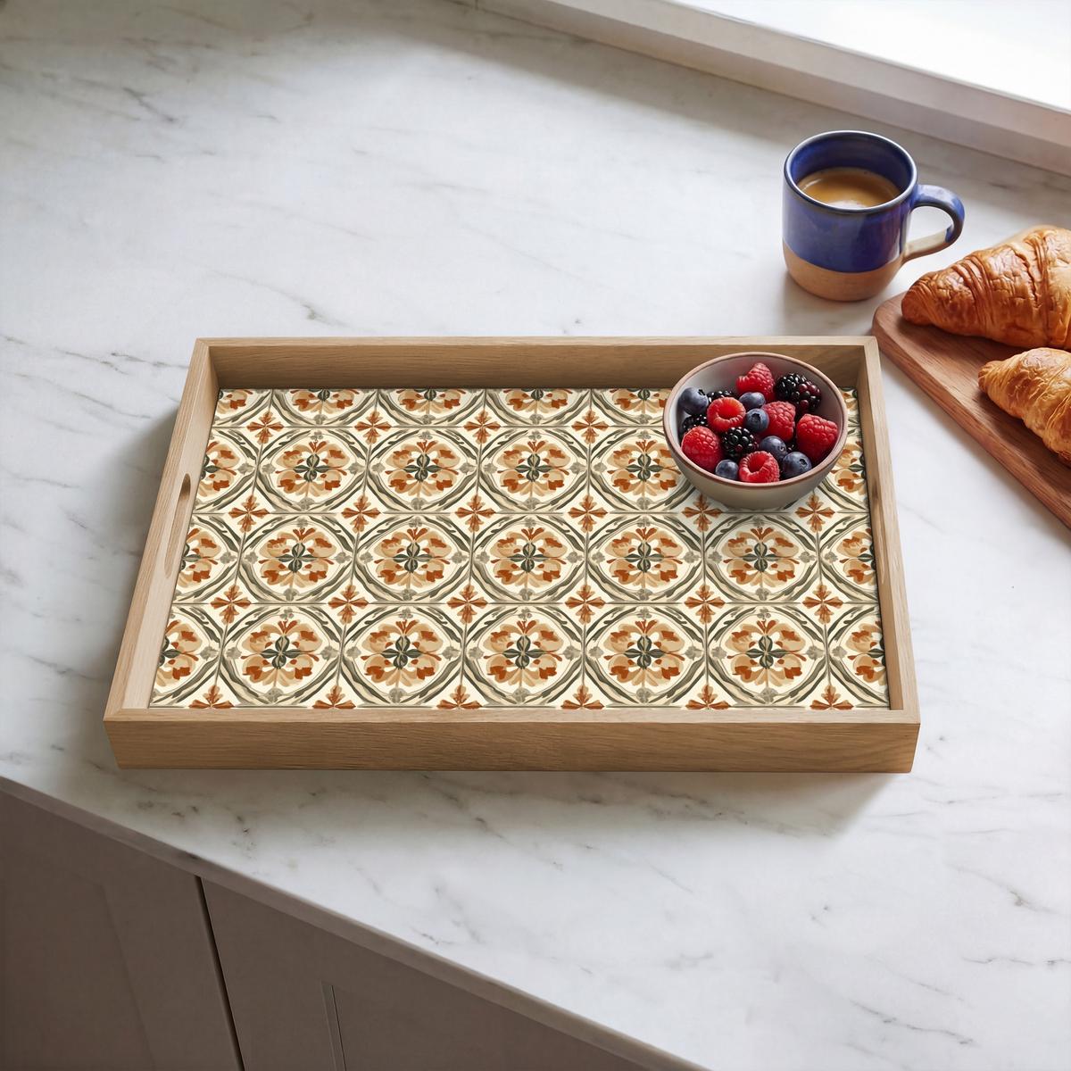 TABLETT Elegant - antik - farbenfroh 50x35 cm - Multicolor, Holz (50/5/5cm) - OnlyWow