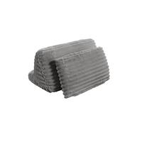 RÜCKENKISSEN WIOLO SOFT Grau Cord - Grau, Textil (83/46cm) - KAWOLA