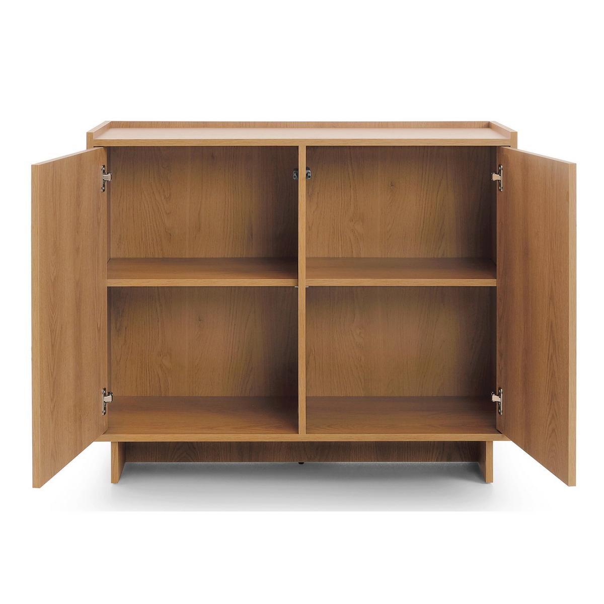 SIDEBOARD Yasumi 2-türig 98 cm - Eichefarben, Holzwerkstoff (98/82/39cm) - Selsey