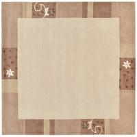 HANDTUFTTEPPICH Royal Ganges 200x200 cm - Beige, Textil (200/200cm) - THEKO