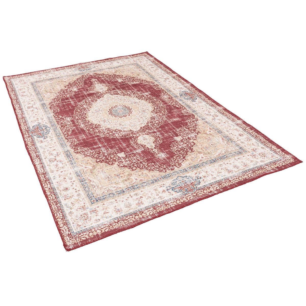 VINTAGE DESIGNERTEPPICH FINESSE ORIENT MEDAILLON - Rot, Textil (80/250cm) - Pergamon