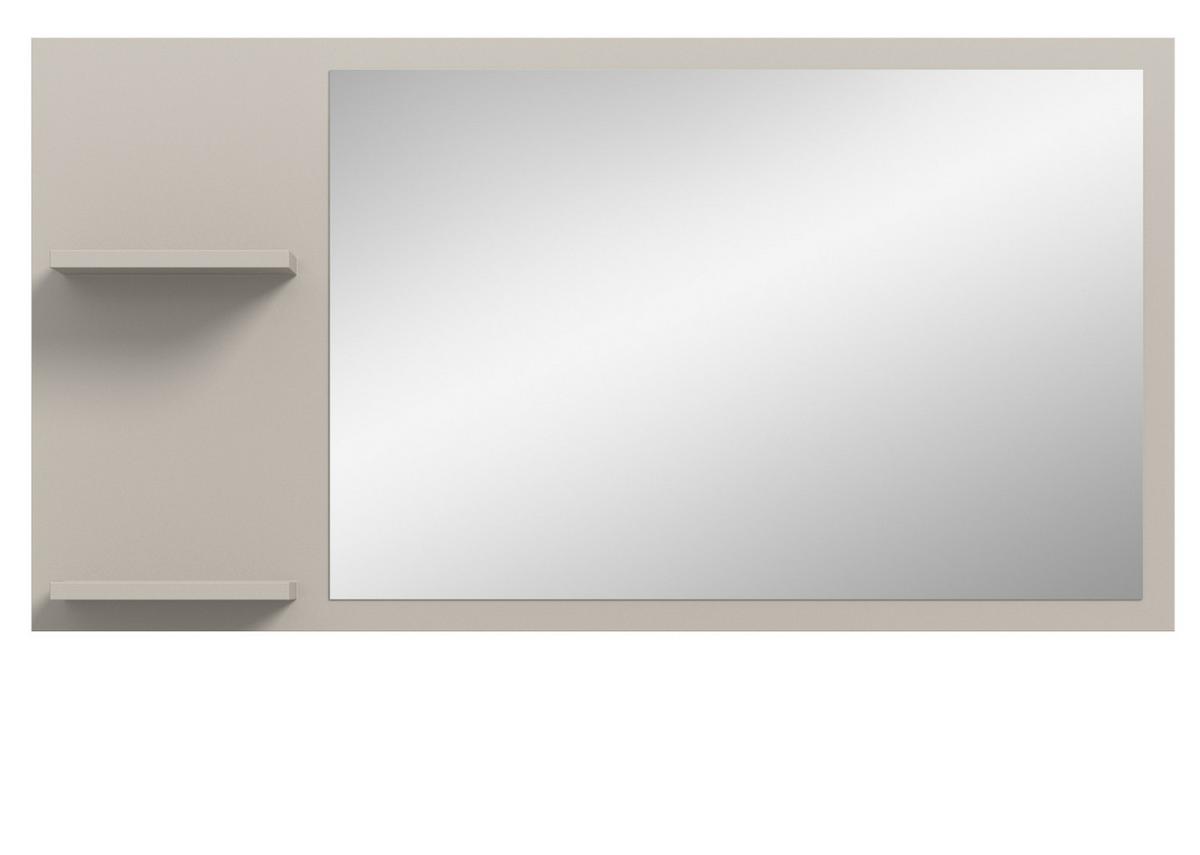WANDSPIEGEL Kaschmir 106 x 55 cm, Garderobenspiegel mit Regalböden - Kaschmir, Glas/Holzwerkstoff (106/55/16cm) - Inn.Furn