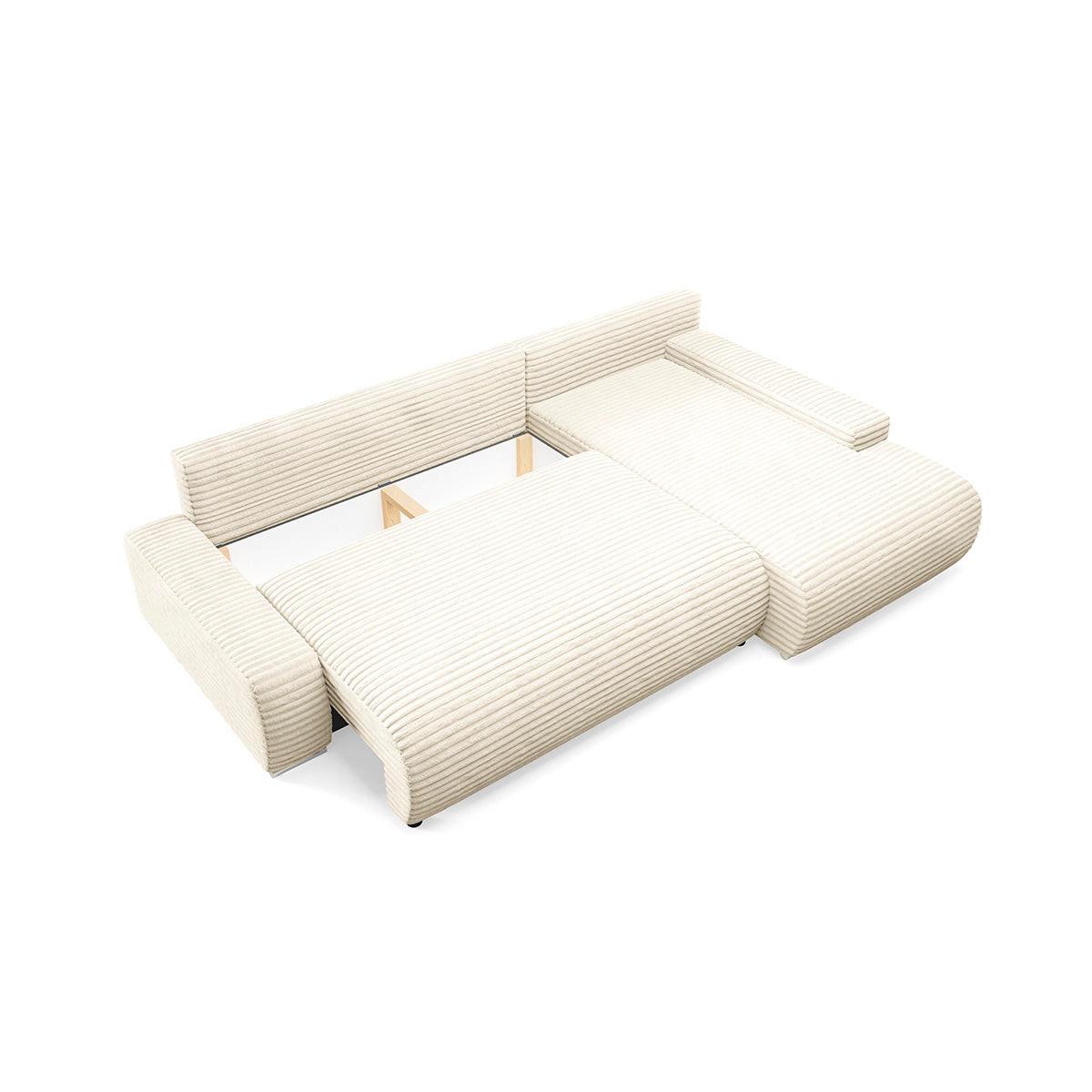 ECKSOFA Ivana 3 Sitzplätze Weiß - Weiß, Holz (265/172cm) - Petits-meubles