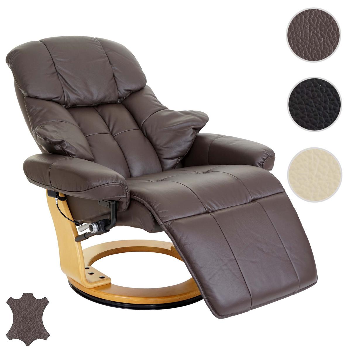 RELAXSESSEL 2 Braun - Braun, Leder (90/105/82cm) - MCA