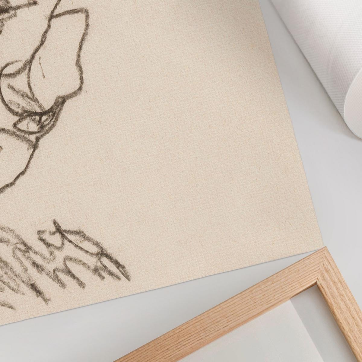 POSTER - 84x59 cm (A1) - Egon Schiele - Gebirgsbach - Beige, Textil (84/59.4/0.1cm) - TULUP