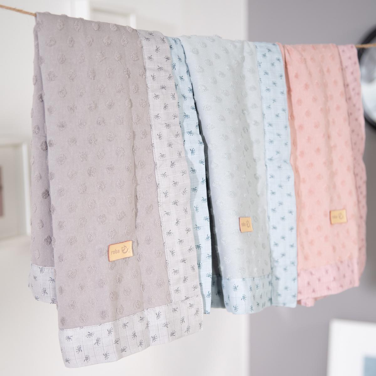 BABYDECKE 80 x 80 cm Lil Planet rosa - Altrosa, Textil (80/80cm) - Roba